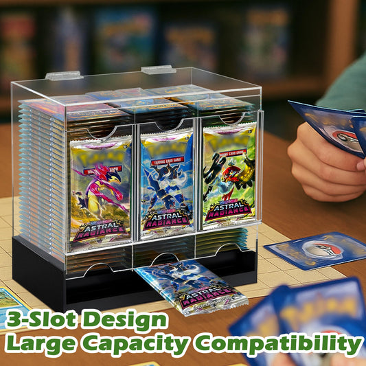 Verssure 3-Slot Booster Pack Dispenser top view showing lid for restocking.