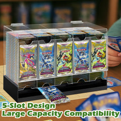 Verssure 5-slot booster pack dispenser top view for quick restocking access.