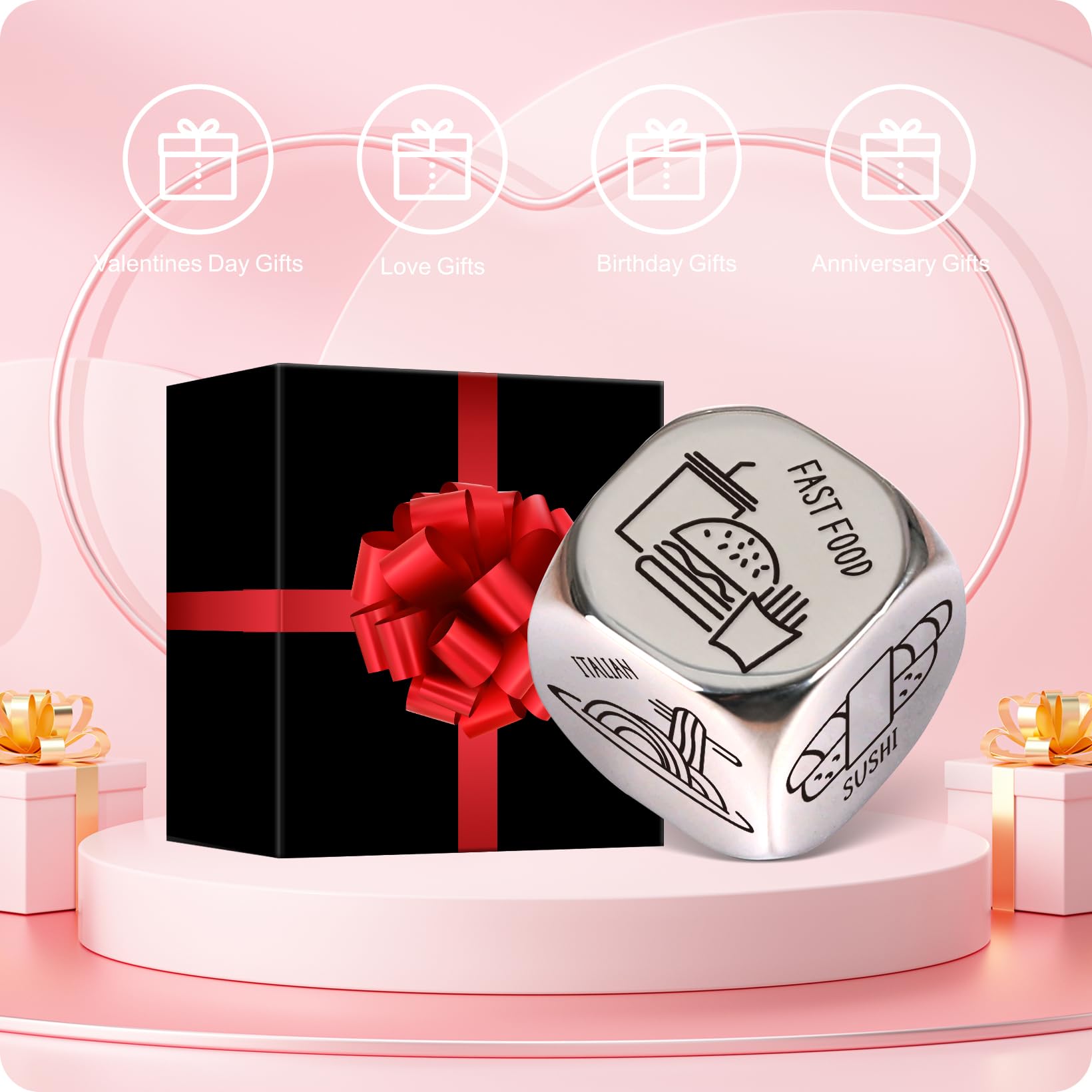 VERTHMOE valentines dice sushi night choice for adventurous date.
