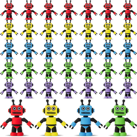 Vertintong mini robot red figure, ideal as party favor and storytelling prop.