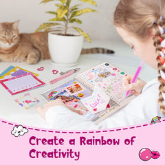VERTOY DIY journal kit glitter pens for bright doodling