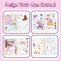 VERTOY DIY journal kit glitter tapes add sparkle
