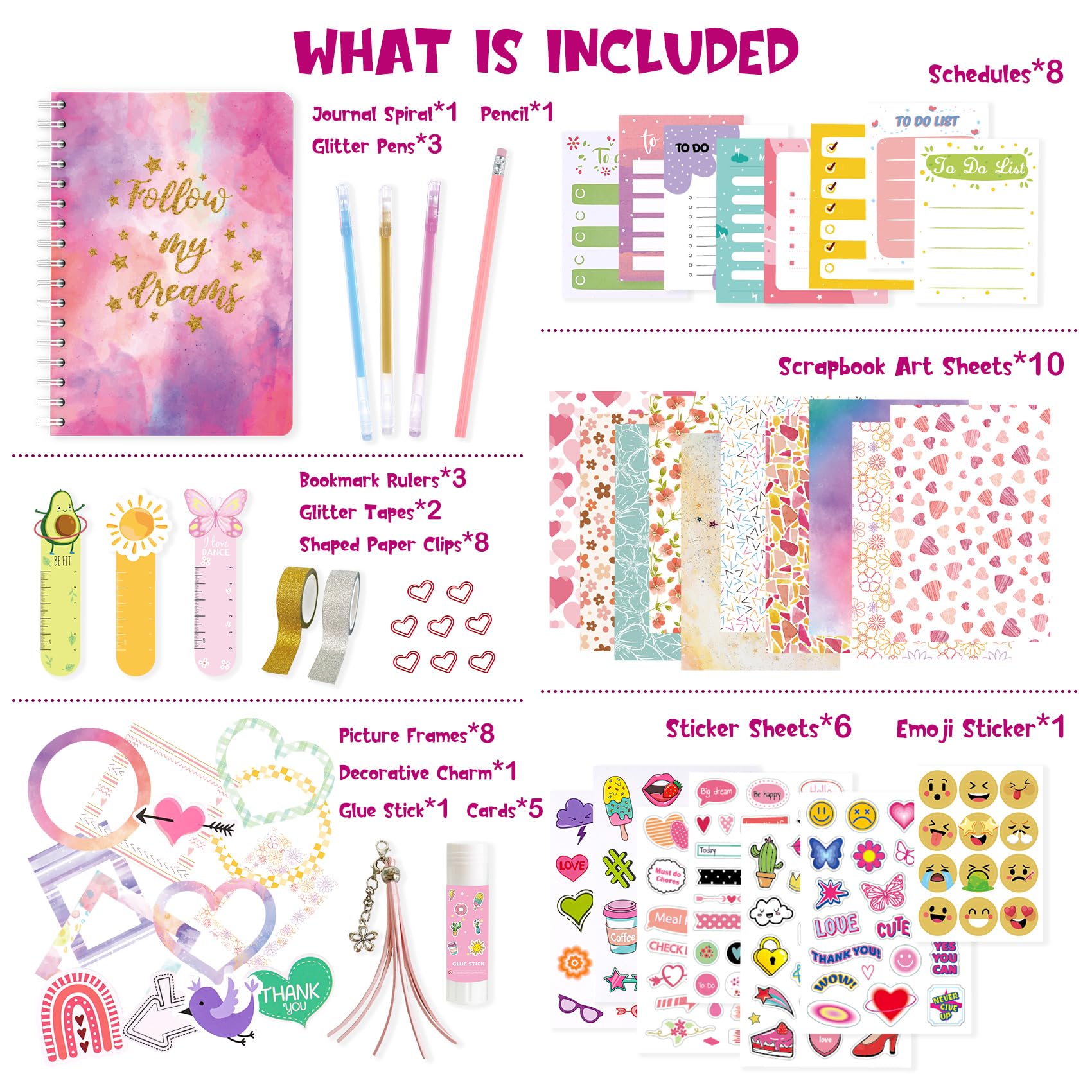 VERTOY DIY journal kit 70-page notebook for daily entries