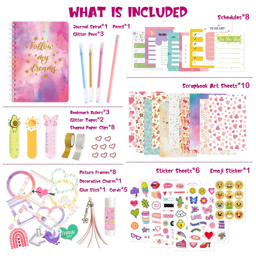 VERTOY DIY journal kit 70-page notebook for daily entries