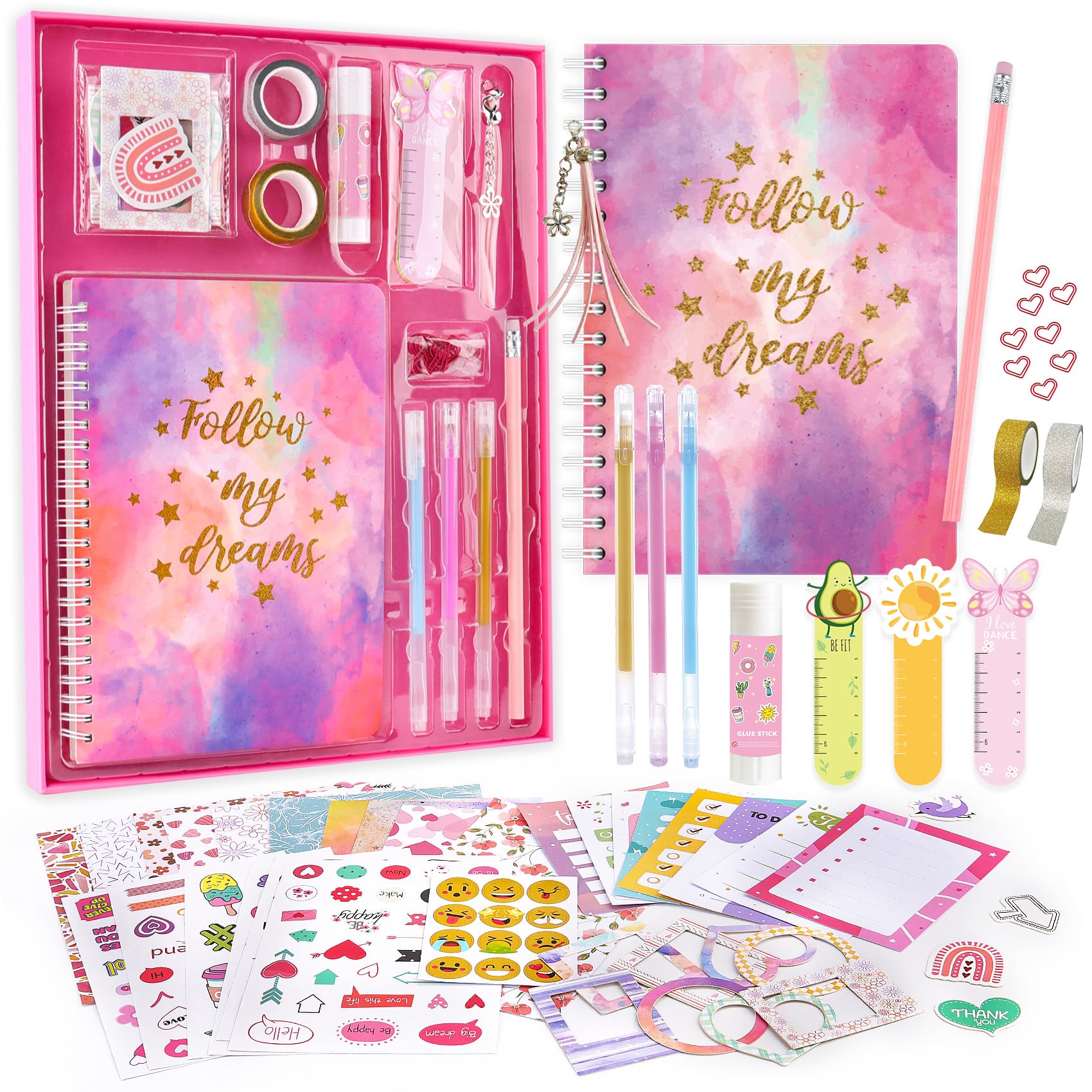 VERTOY DIY journal kit pink box for organized journaling