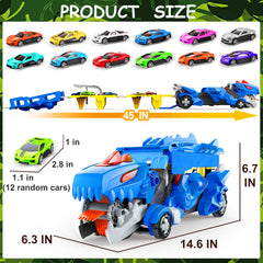 VESIHOLO dinosaur-truck parking spaces help kids stay organized after play.