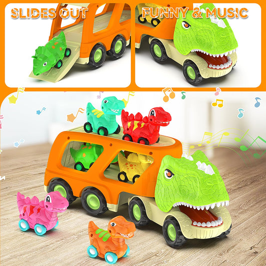 Veslier T-Rex head truck design sparks creative dinosaur scenes.