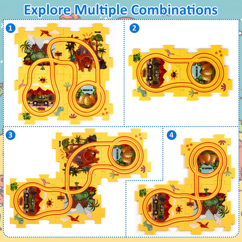 VESPRO 4 Series forest-themed cars support role-play and spatial reasoning.