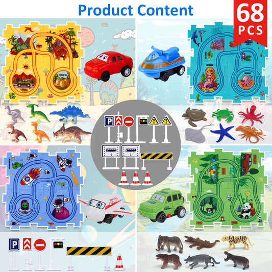 VESPRO 4 Series puzzle tracks connect for versatile layouts and hands-on learning.