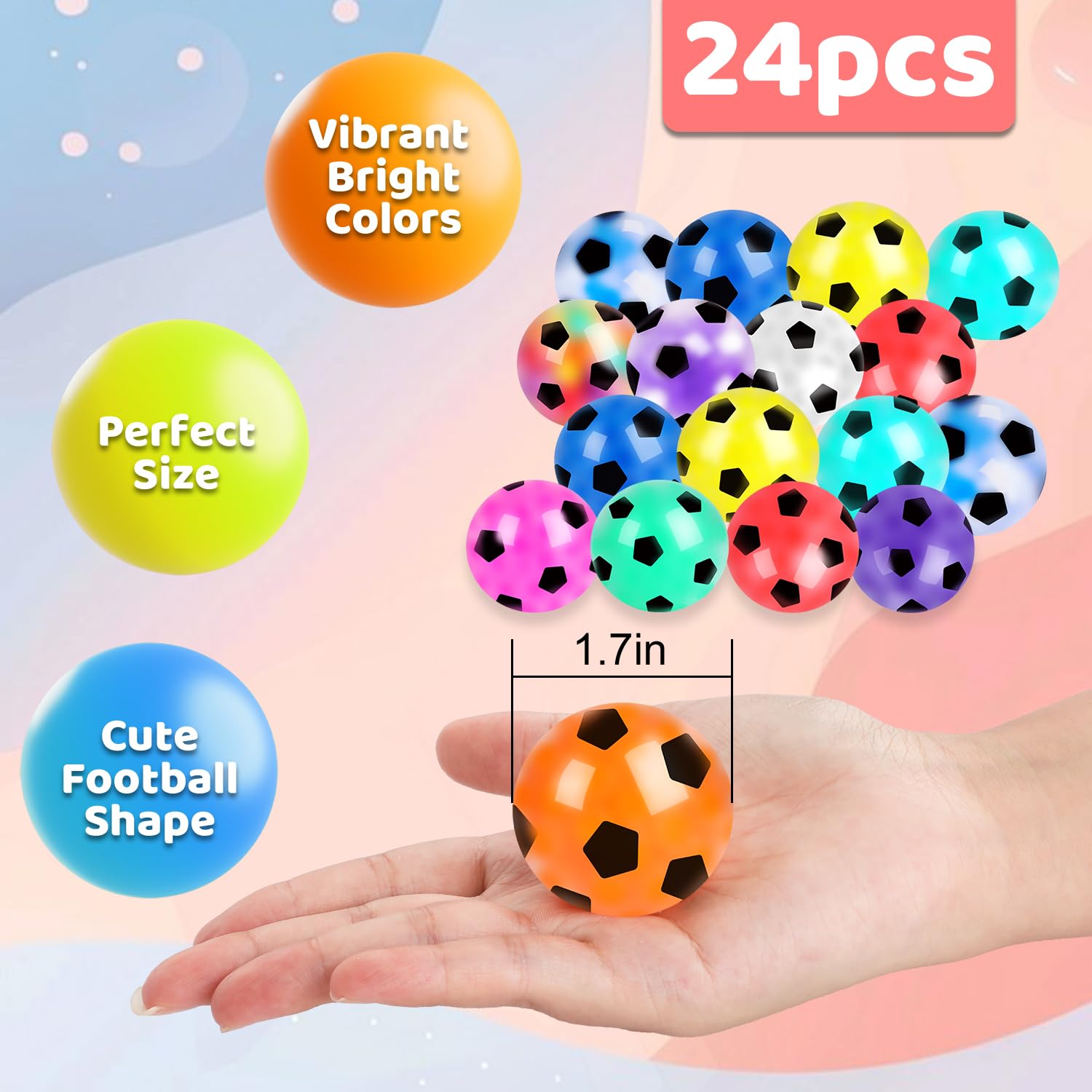 VESPRO colorful fidget ball collection, vibrant textures for tactile play.
