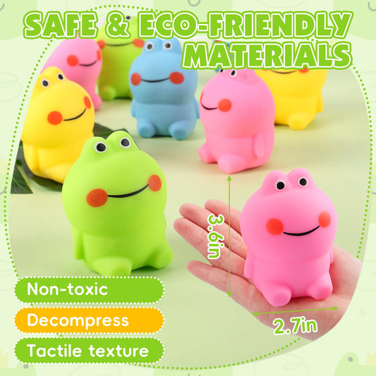 VESPRO large frog squishy ball with soft touch for tactile relaxation.