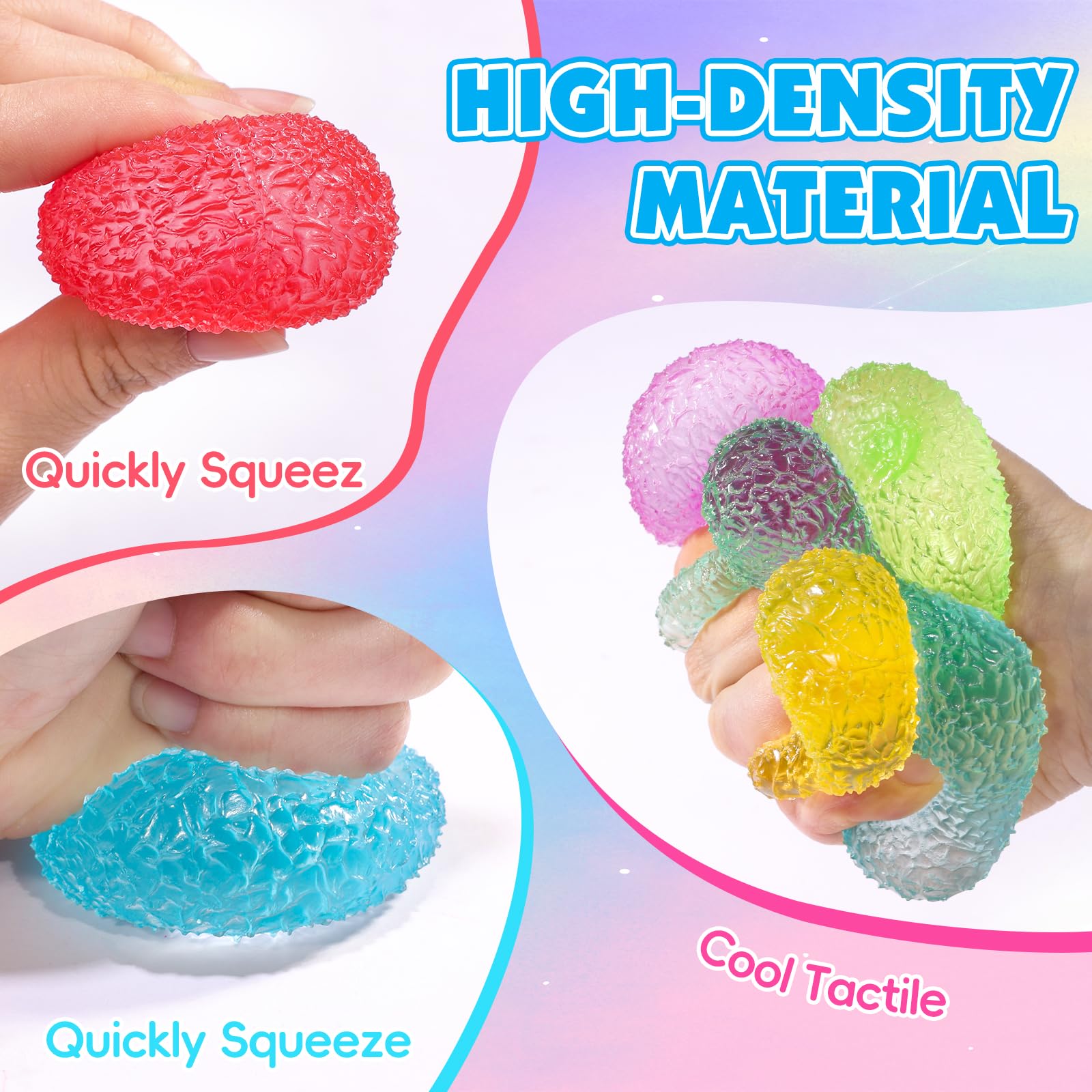 VESPRO Memory Gel stress ball soft-touch interior enhances squeeze.