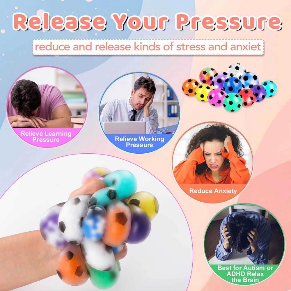 VESPRO palm-sized stress ball 43mm, easy to carry for on-the-go relief.