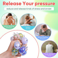 VESPRO party favors - playful stress ball gifts in a gift-ready package