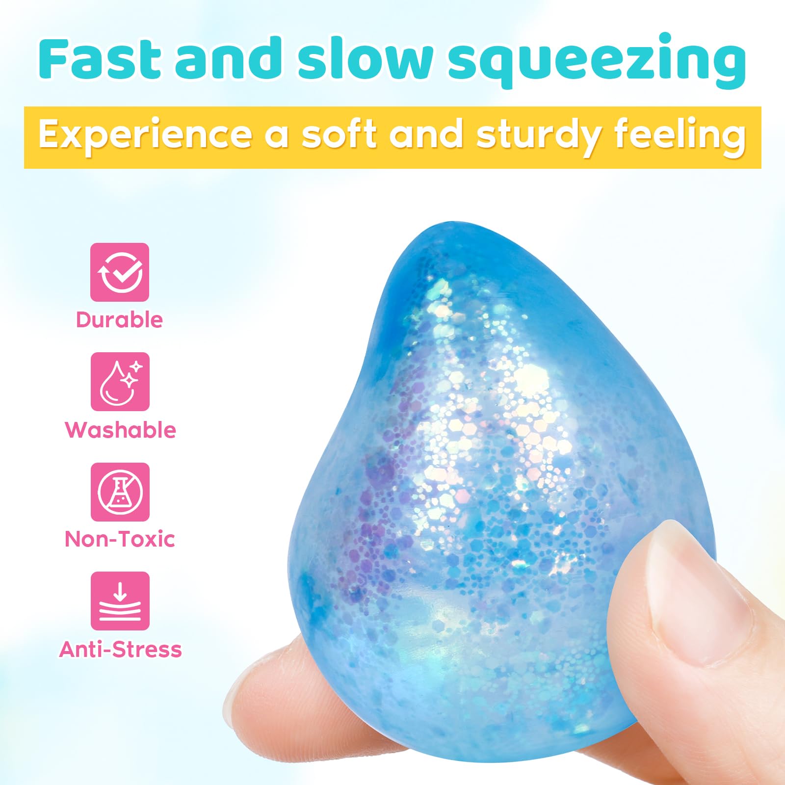 VESPRO slow-rise action returns smoothly for repeated squashing sessions.