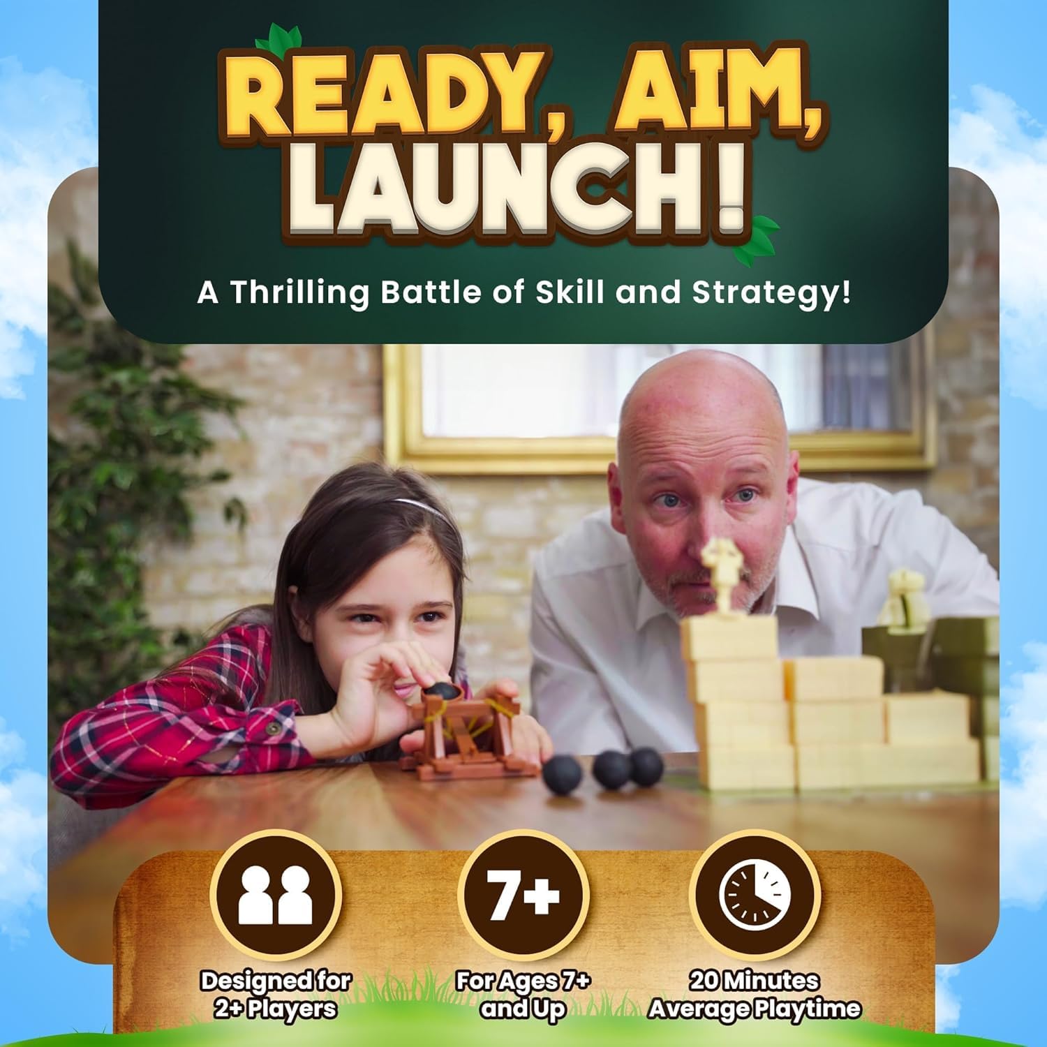 Vesuvius Media Catapult Feud castle defenses setup, showcasing strategic play for all ages.