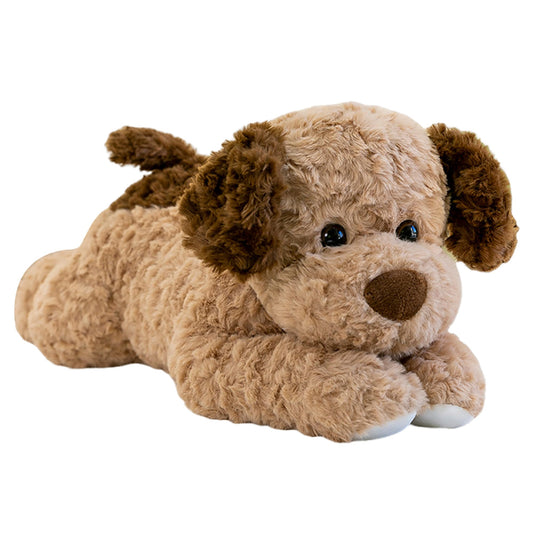 VETENSO 18-inch brown weighted dog plush for calming hugs