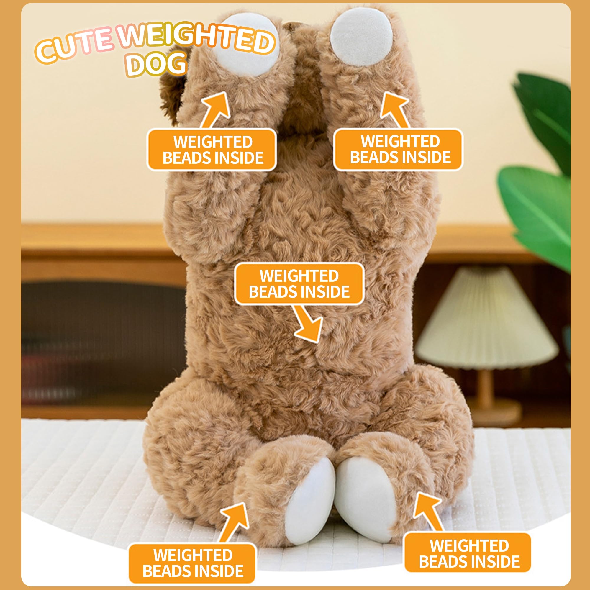 Close-up of VETENSO plush dog fabric showing soft, durable material