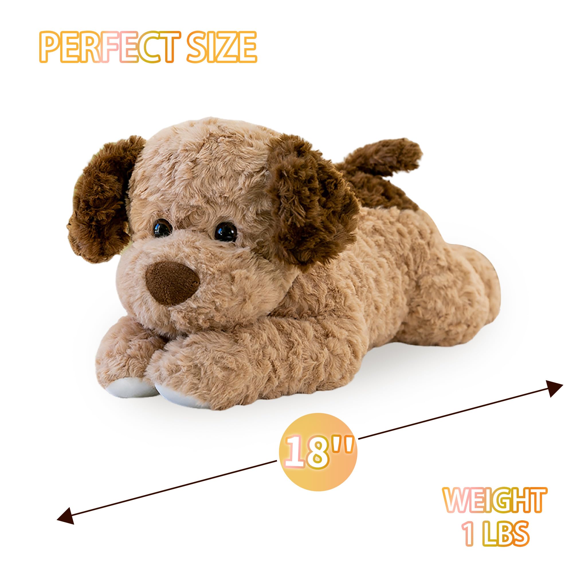 VETENSO weighted dog plush side view for portable sensory comfort