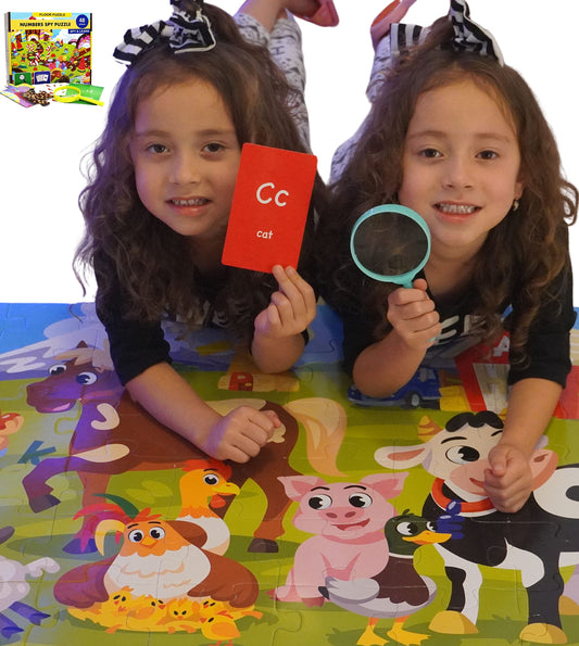 Vevoo I Spy Alphabet Puzzle—jumbo pieces for hands-on letter recognition