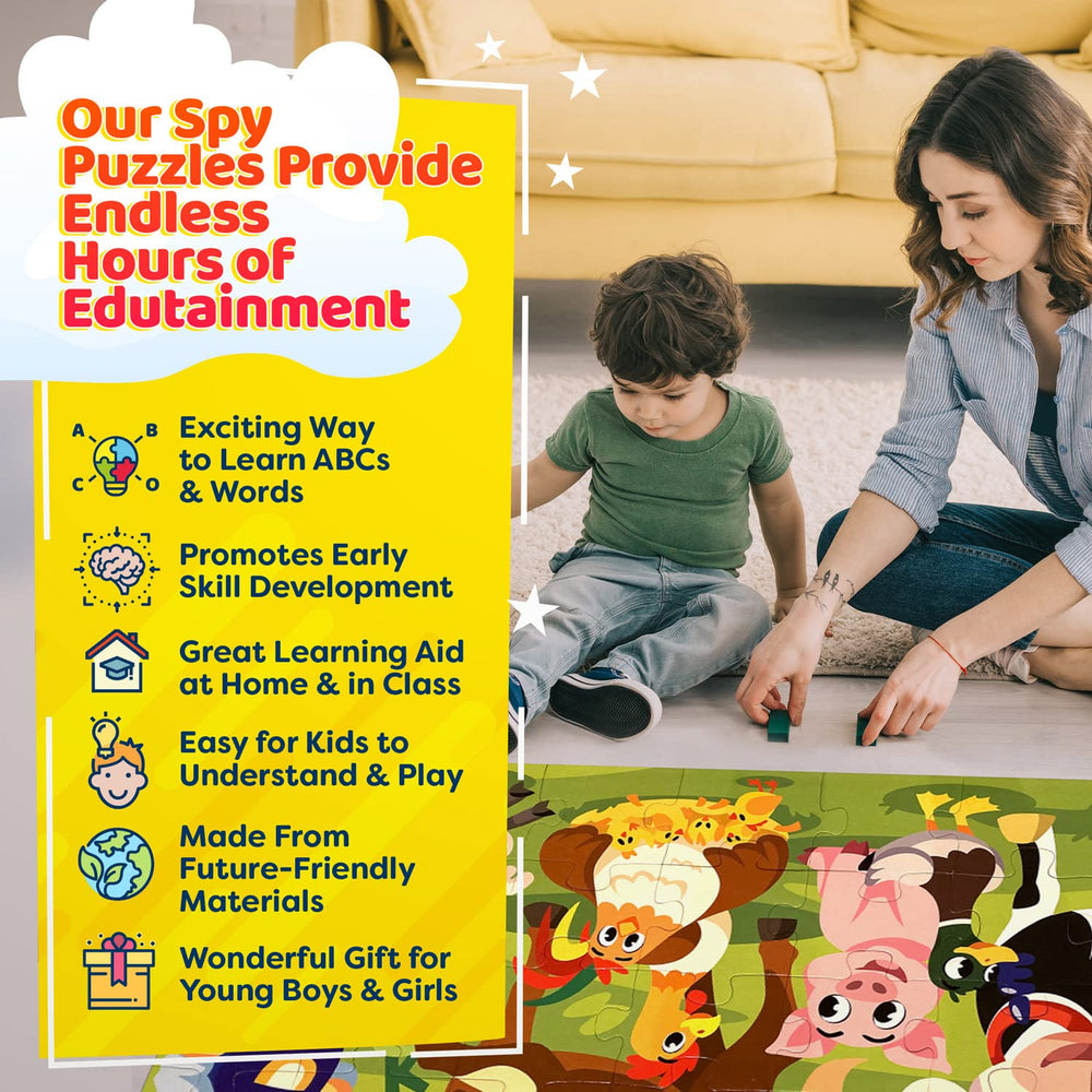 Vevoo I Spy Alphabet Puzzle—letters hidden in the scene spark curiosity