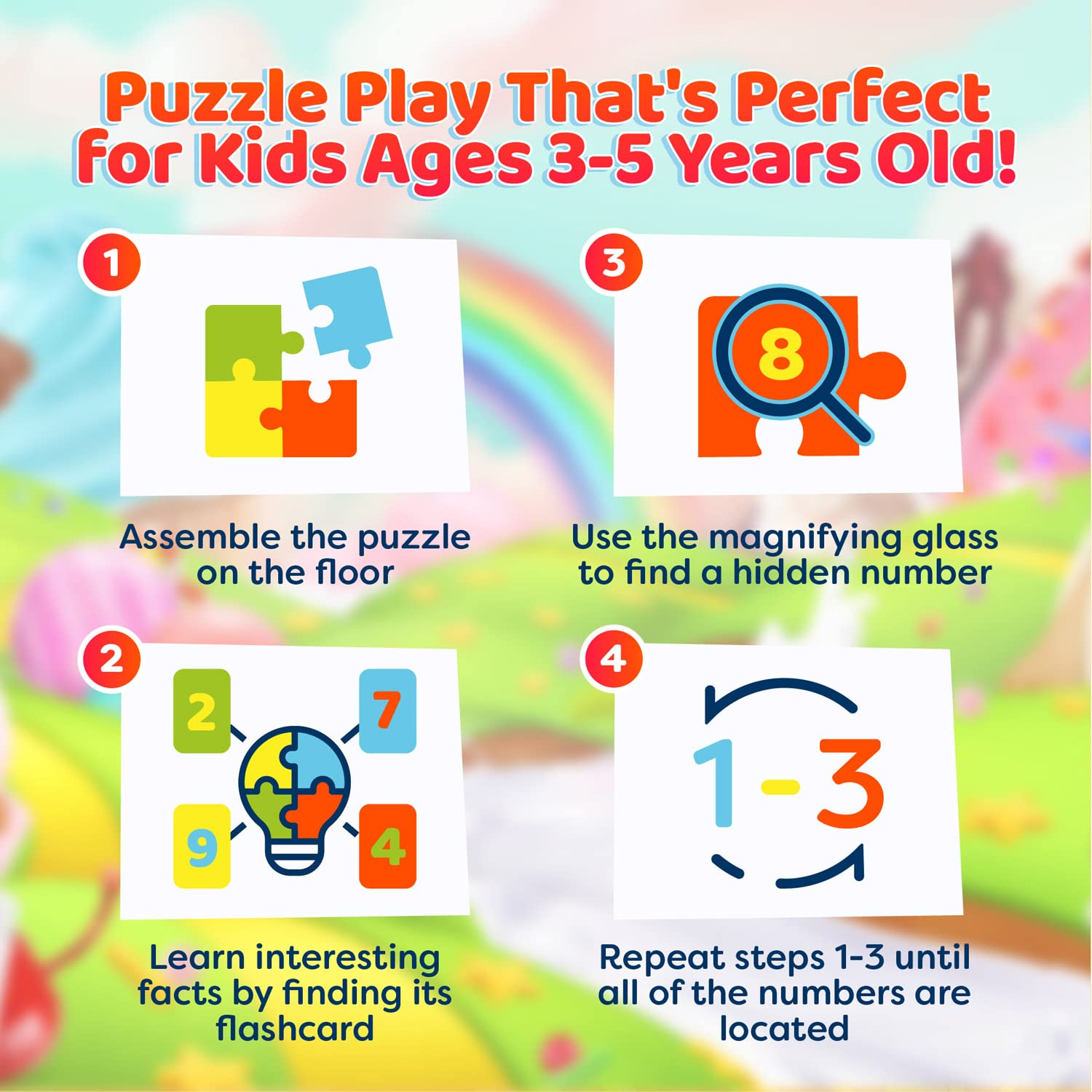Vevoo Puzzle Pieces 2x3 Feet Big Assembly supports collaborative learning and immersive play.