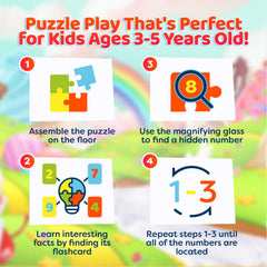 Vevoo Puzzle Pieces 2x3 Feet Big Assembly supports collaborative learning and immersive play.