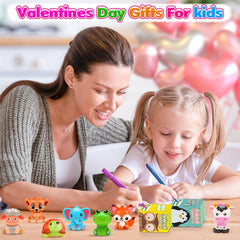 vewicokop animal squishy collection in bright colors for sensory play.