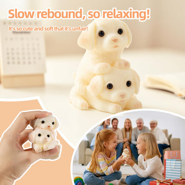 Vexolytrium taba dog squishy cuddling puppies pose ideal for twin gifts