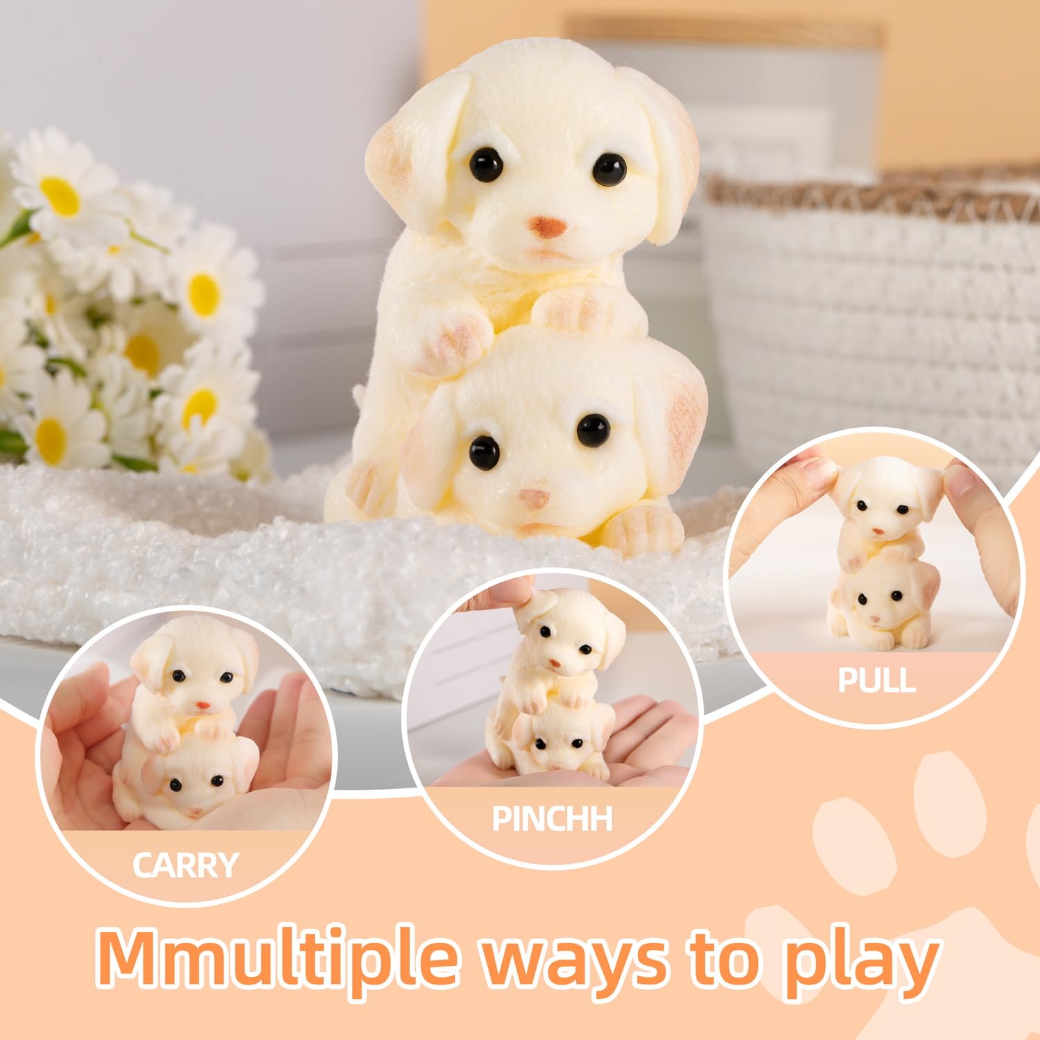 Vexolytrium taba dog squishy easy-clean silicone for long-lasting use