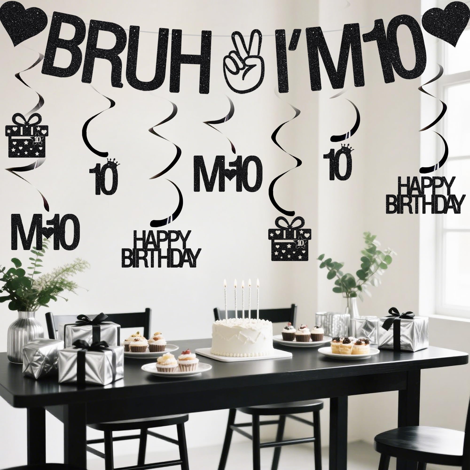 VeyoCraft Bruh I'm 10 party centerpiece ideas for photo moments