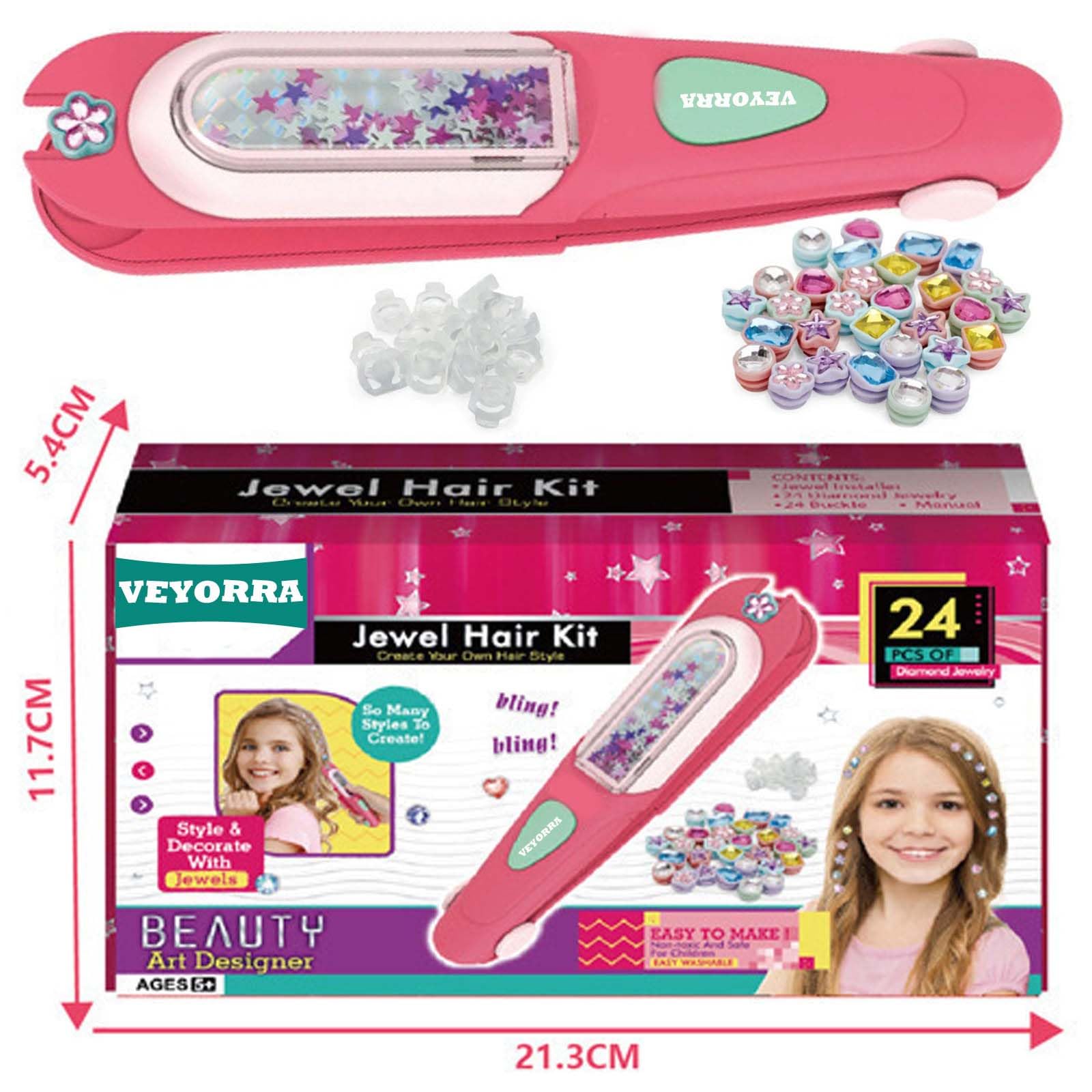 VEYORRA Hair Gem Kit for dress-up and festive celebrations