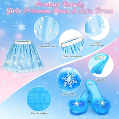 VGOFUN sparkly dress up heels with non-slip soles for safe twirling.