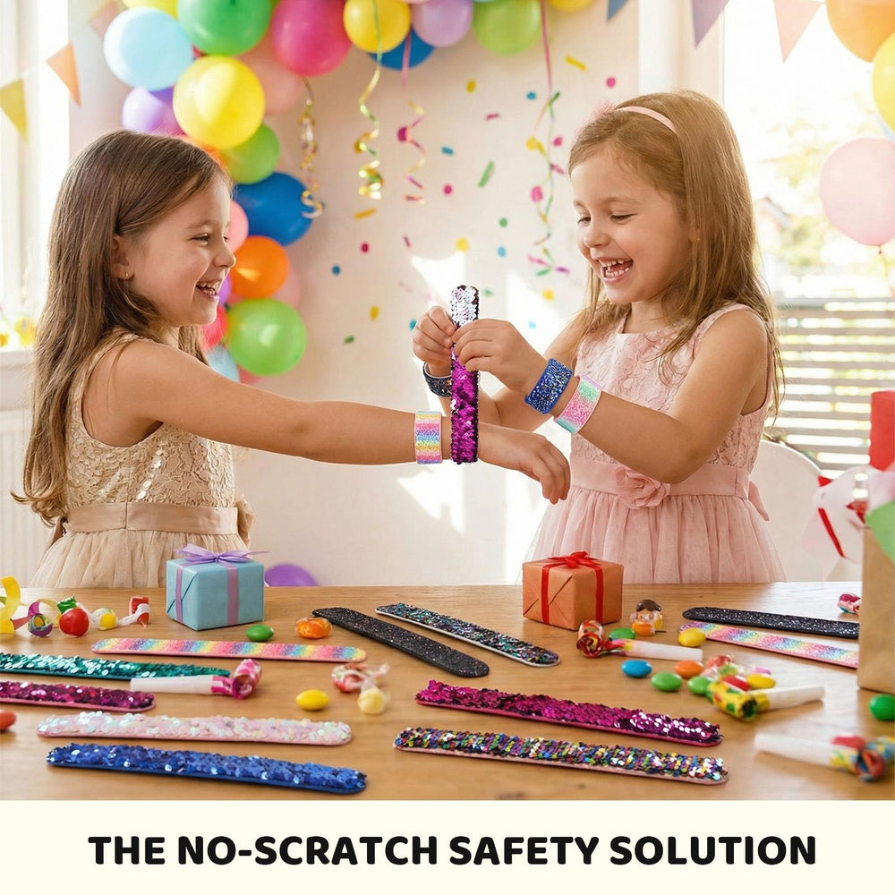 VGOODALL kid safe slap bracelet with enclosed design for safe wear.