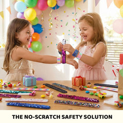 VGOODALL kid safe slap bracelet with enclosed design for safe wear.