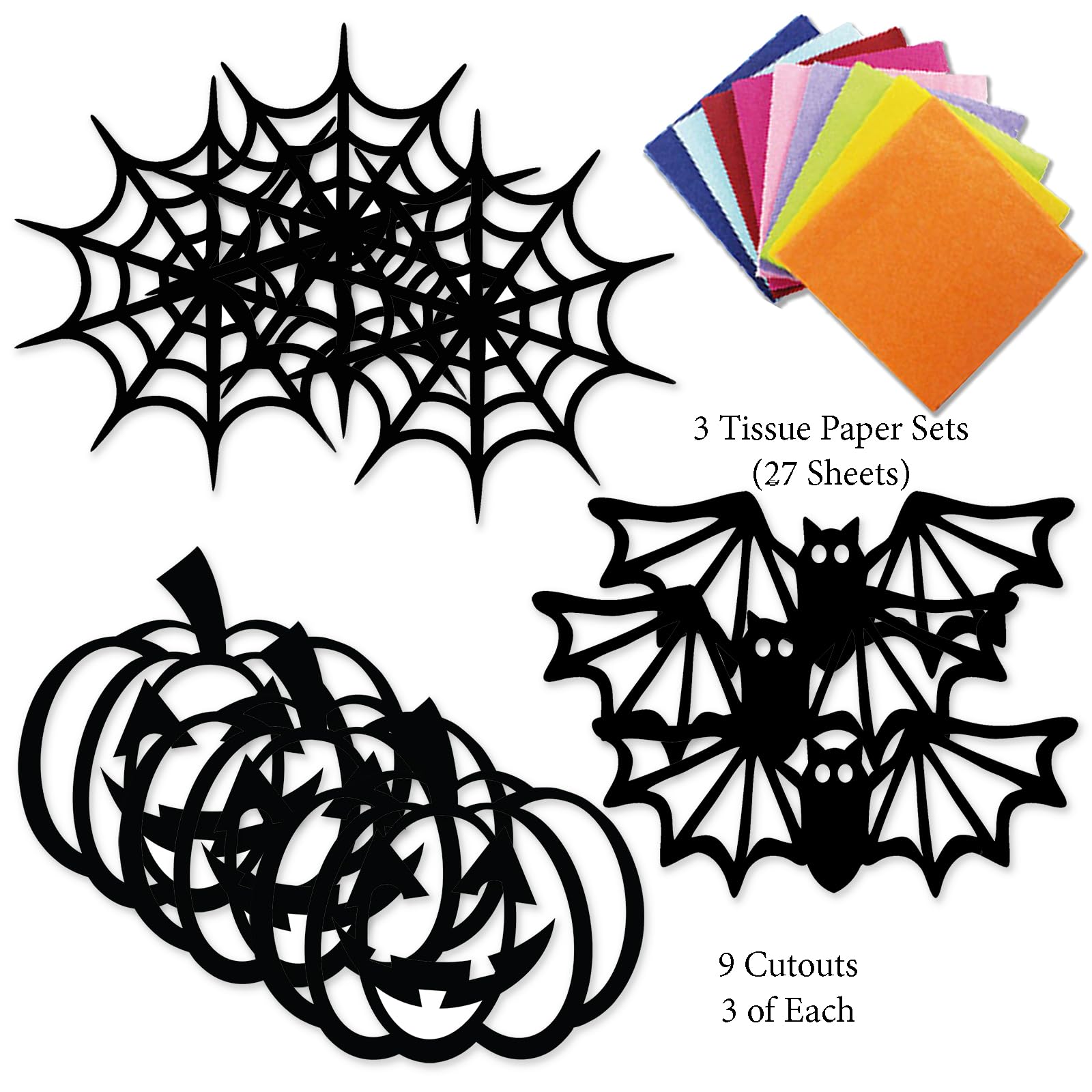 VHALE Halloween templates pre-cut for easy kid crafts