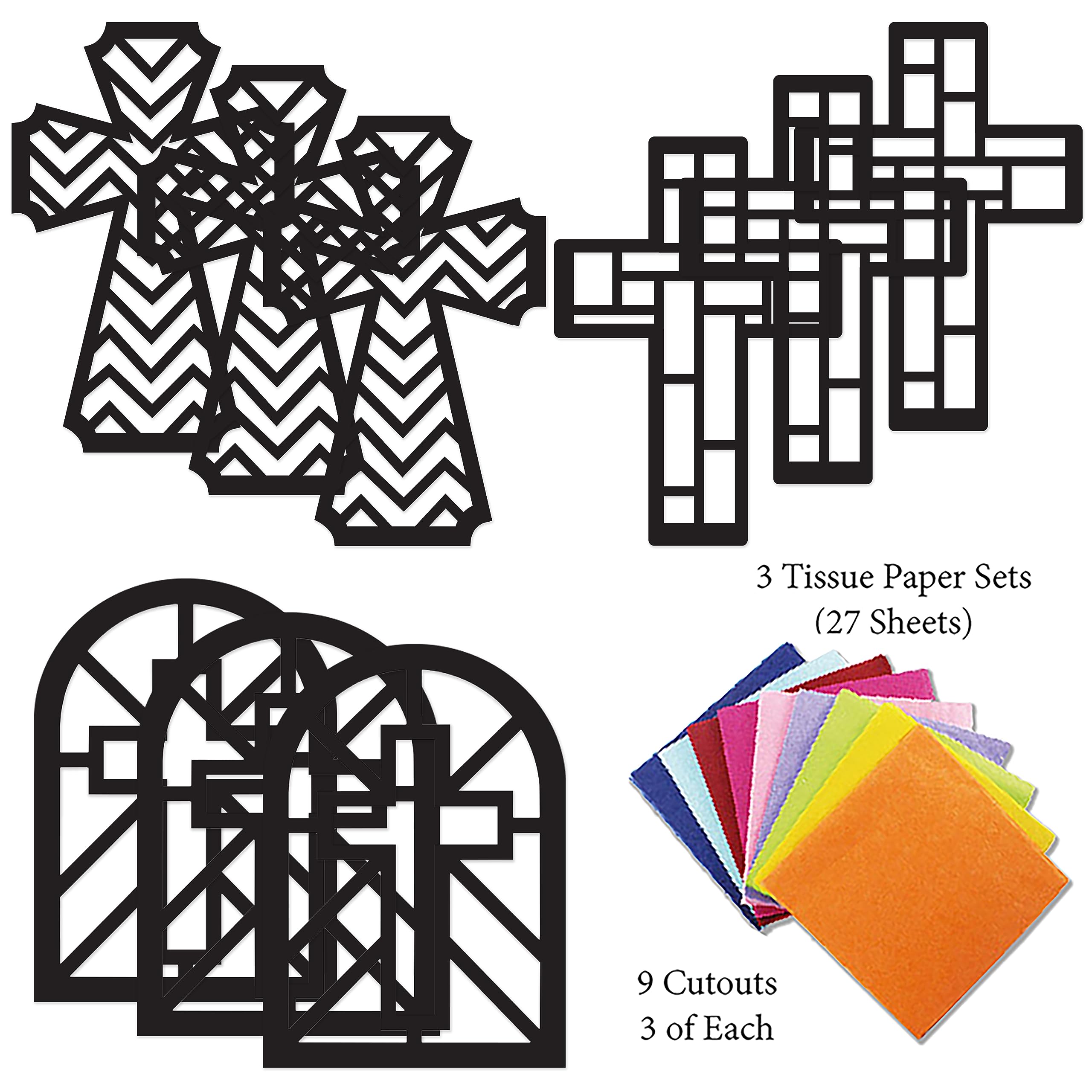 VHALE black cross template shows precise cut for clean lines