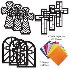 VHALE black cross template shows precise cut for clean lines