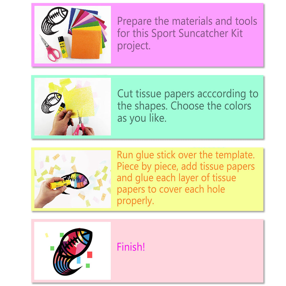 VHALE Suncatchers black template with bold shapes for sun catchers