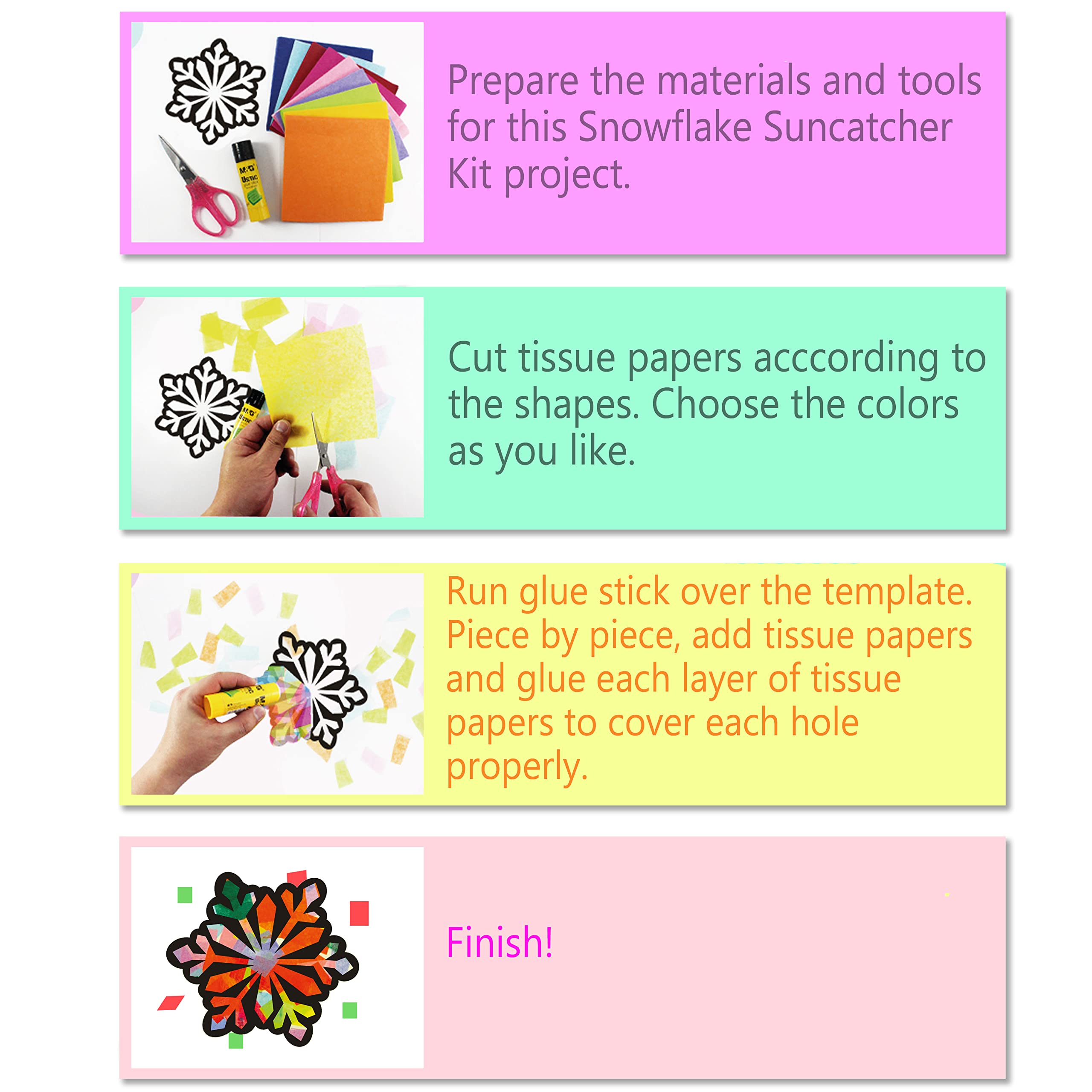 VHALE Suncatchers easy craft kit enables simple kid crafts