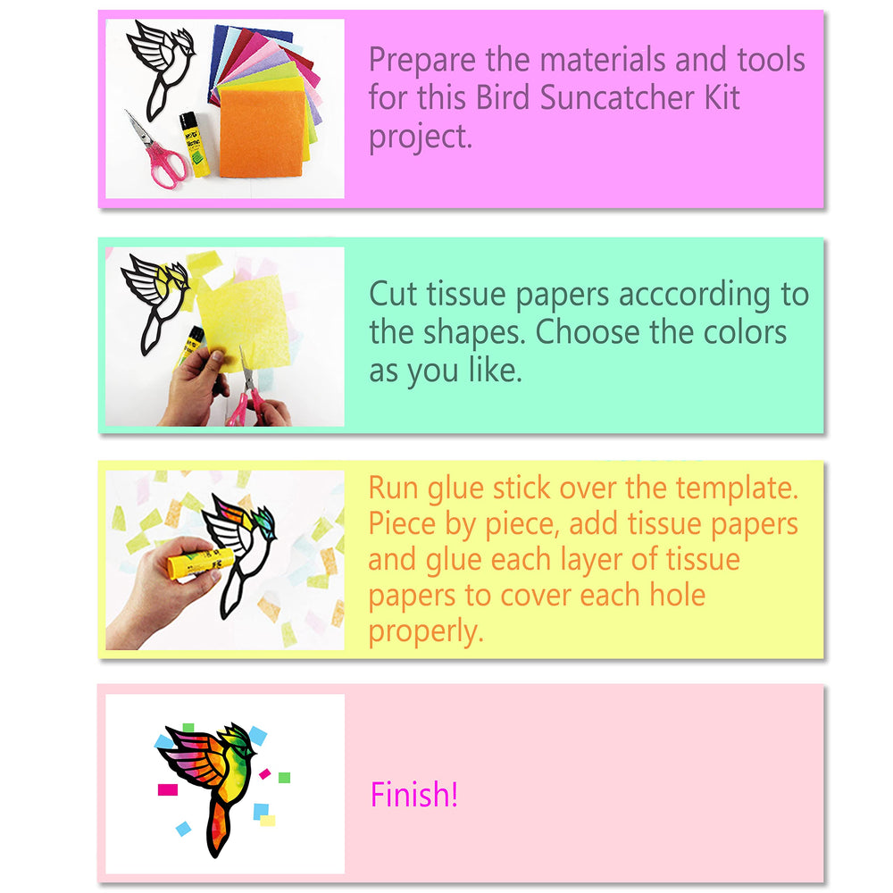 VHALE Suncatchers pre-cut templates simplify craft-making for kids.