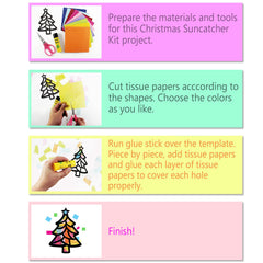 VHALE stained glass effect paper sun catcher glows in sunlight