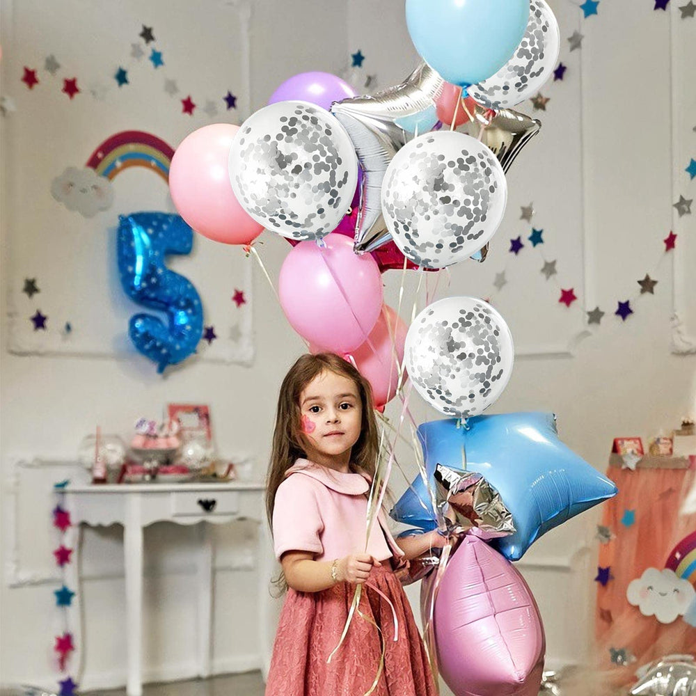 VHUWE clear latex balloons 25-pack set for celebrations