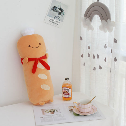 VHYHCY toast bread pillow features soft material for cozy hugs.