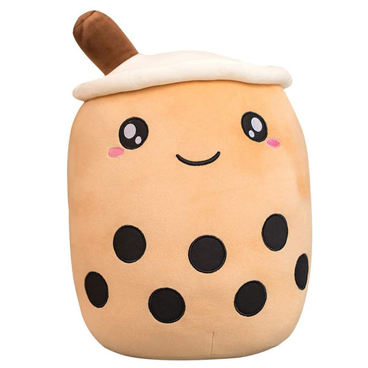 VHYHCY cute boba plush brown 9.4 inch, perfect for cozy hugging and decor.