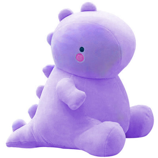 VHYHCY 12-inch dinosaur plush front view, soft and huggable for playtime and naps.