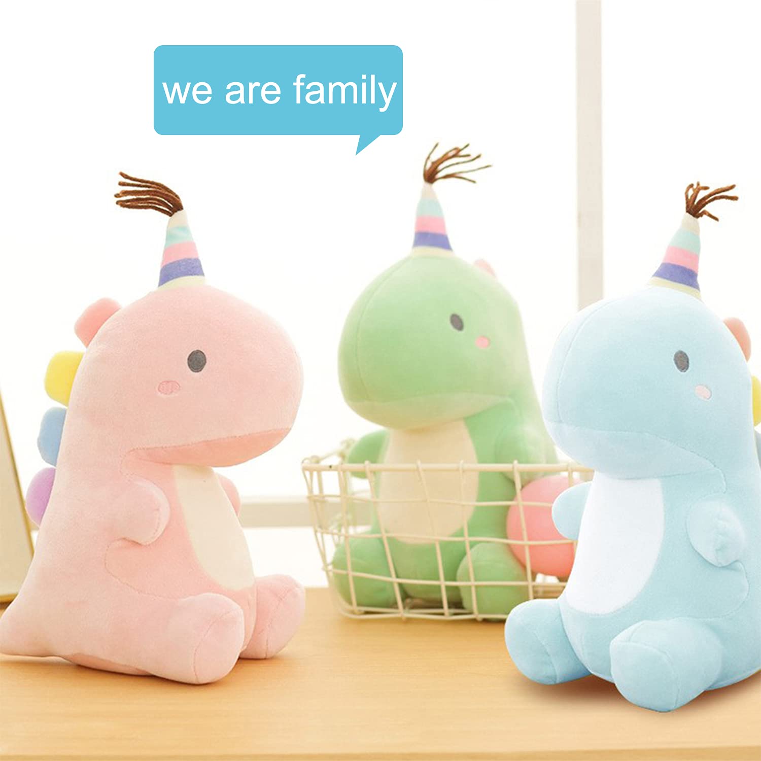VHYHCY small dinosaur plush, perfect as a room decor item.