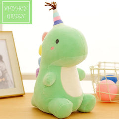 VHYHCY dinosaur plush, side view, cozy companion for imaginative play.