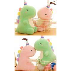 VHYHCY dinosaur plush, soft texture close-up, inviting tactile cuddles for kids.