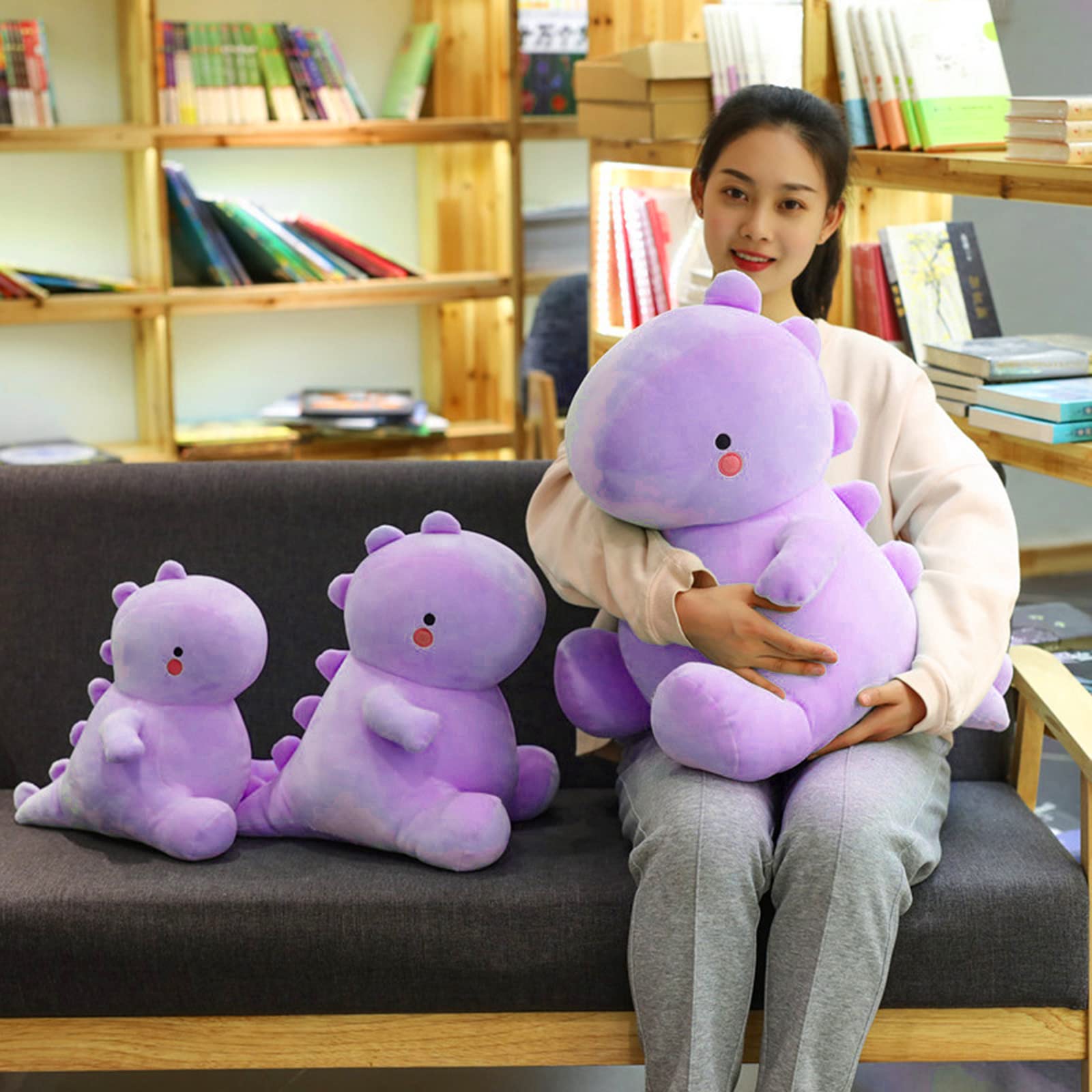 VHYHCY dinosaur plush texture closeup highlights ultra-soft fabric.